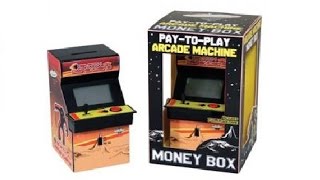 RGVX : Arcade Machine Money Box Review !! (Earth Defenders) The Best Way To Save Beer Money!