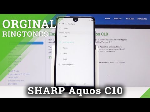How to Change Ringtone in Sharp C10 - Sharp Ringtone List