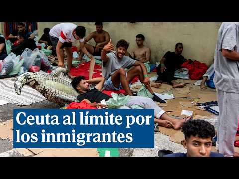 Ceuta, desbordada amb més de 800 immigrants a les portes del CETI després d'entrar nedant