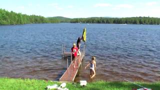 preview picture of video 'Putting in a Portable Dock at Fish Creek Pond'