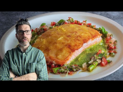 How to Cook Salmon with Potato Scales