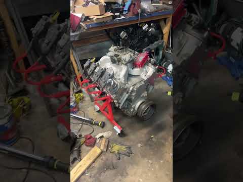 Ls engine with carburetor msd coil controller box #chevy #hotrod #hotrodding