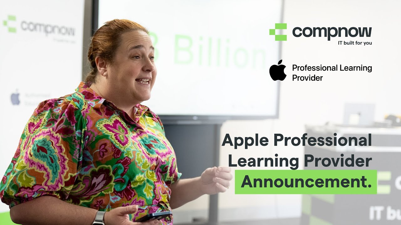 Compnow is recognised as an Apple Professional Learning Provider