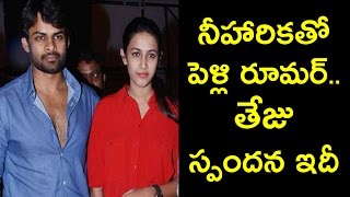 Sai Dharam Tej Finally Talks about Wedding with Niharika