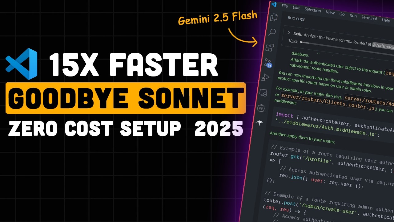 Gemini 2.5 Flash:  DESTROYS GPT4.1 & Sonnet 3.7 –The Coding King is HERE ! (Zero Cost Setup)