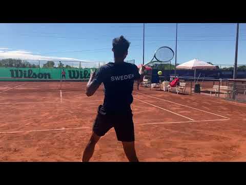 Jonathan Mridha & Georgii Kravchenko Practice, Cordenons Challenger 2022