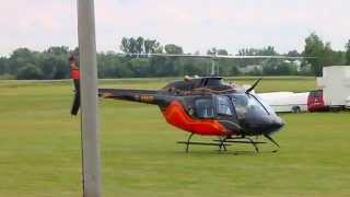 preview picture of video 'Bell 206B Jet Ranger III D-HMOT Takeoff Hubschrauber Start'