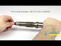 text_video Drive Shaft Komatsu 708-1S-12311 L=248.5 mm, 13T HANDOK 708-1S-12320, 708-1S-12130