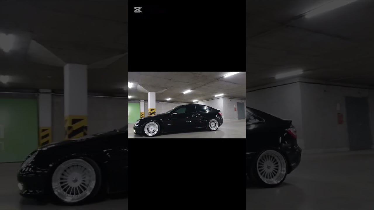 Mercedes-Benz W203 sportcoupe #automobile #low #stance #drift