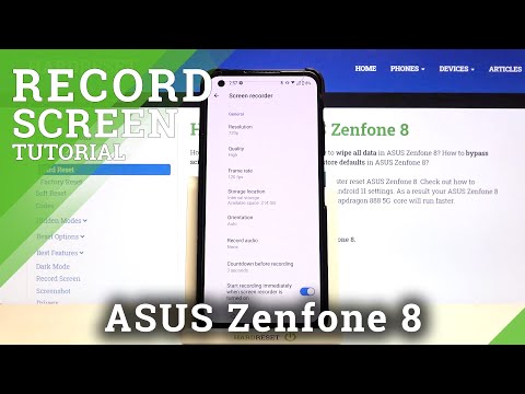 How to Change Sound Settings of Screen Recorder in ASUS Zenfone 8 – Set Up Screen Recorder