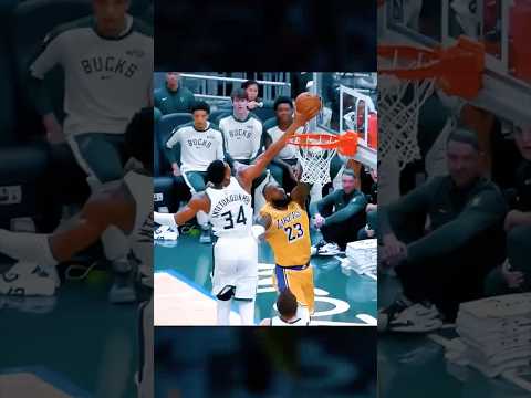 Giannis keeps bullying LeBron 😭 #shorts