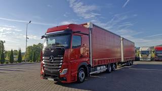 شاحنة ذات أغطية جانبية Mercedes-Benz Actros 2545 + مقطورة ستارة | صورة 4 - Autoline