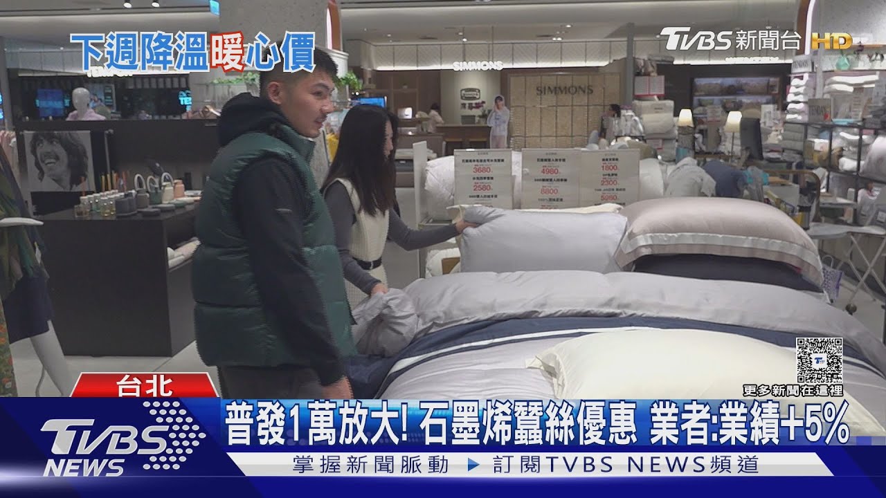 週末變涼! 百貨「吊吊絨」暖被PK床寢組下殺26折