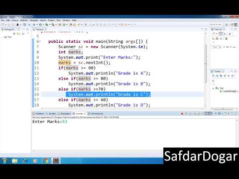 Java Programming Tutorial 14 Multiple If Else Statement in java Step by Step Urdu Hindi