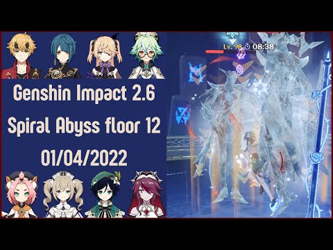2.6 "Thoma Soup" & Venti Budget Freeze| Floor 12 Spiral Abyss 2.6 01 April 2022 | Genshin