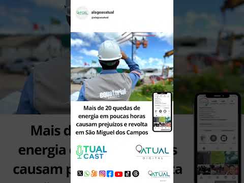 Mais de 20 quedas de energia em poucas horas causam prejuízos e revolta em São Miguel dos Campos