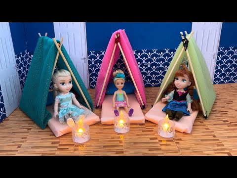Sleepover at Chelsea ! Elsa & Anna toddlers -Barbie surprise toys-bedtime routine -Fiesta de pijamas