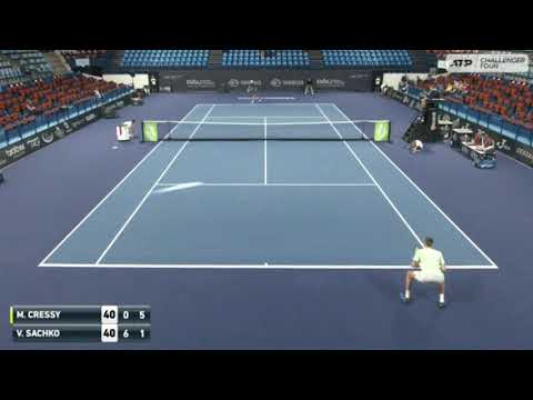 Maxime Cressy (USA)vs Vitaliy Sachko (UKR) Pau challenger 2 Round