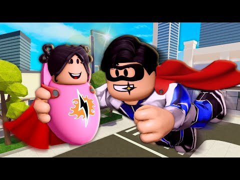Born Into A SUPERHERO FAMILY! (A Roblox Movie)