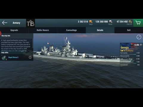 WoWS-Blitz T9 Premium USN BB Georgia