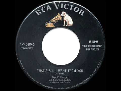 1955 HITS ARCHIVE: That’s All I Want From You - Jaye P Morgan