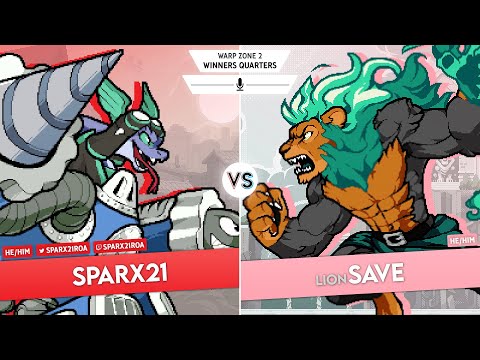 Warp Zone 2 - Winners Quarters - Sparx21 (Elliana) Vs. LION | SAVE (Zetterburn)