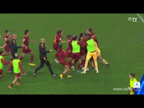 Juventus-Roma 4-5 on penalties | Caesar's decisive goal! | Italian State Railways Women's Super Cup