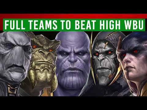 All Team Info for Highest Cynicalex WBU Clears - Marvel Future Fight