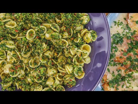 Rachael's Orecchiette with Broccoli Rabe Pesto