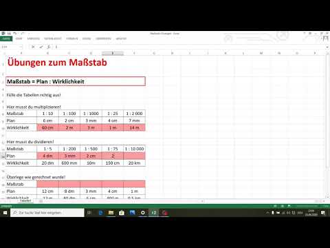 Mathe 1 - Maßstab Übungen