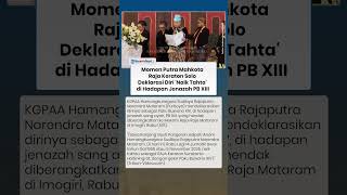 Momen Putra Mahkota Raja Keraton Solo Deklarasi Diri 'Naik Tahta' di Hadapan Jenazah PB XIII