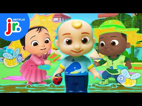 Farmer JJ's Planting Playground Party! 🌱 CoComelon Lane Toy Play | Netflix Jr