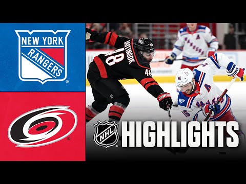 Rangers vs. Hurricanes | NHL Highlights | November 26, 2025
