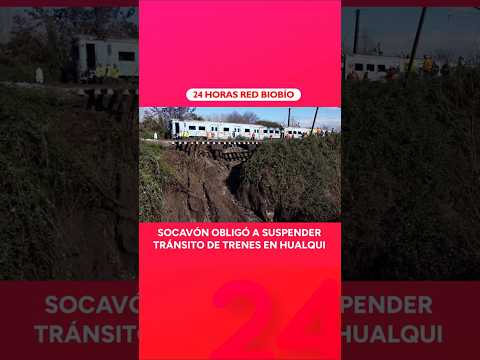 Socavón obligó a suspender tránsito de trenes en Hualqui