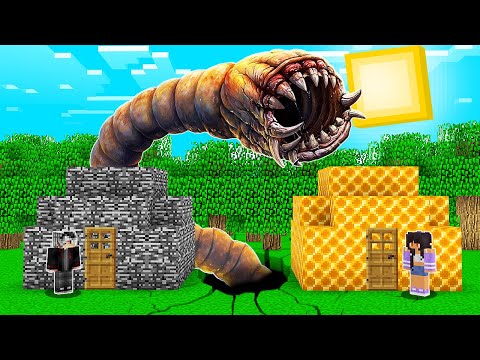 GİZEMLİ YERALTI CANAVARI VS EV! 😱 - Minecraft