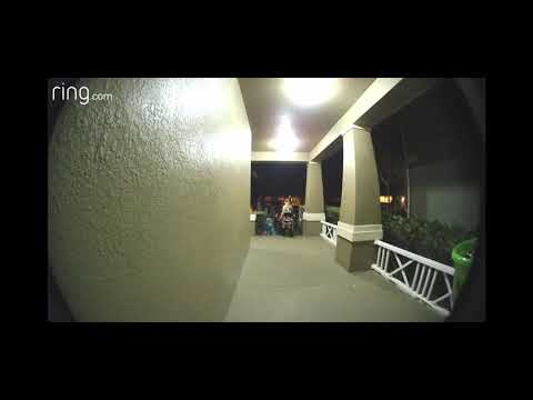 Most epic Trick or Treat scare caught on doorbell camera Halloween night