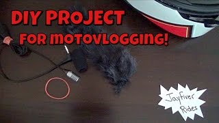 How to reduce wind noise for motovlogging! DIY