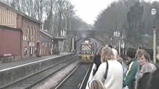 preview picture of video 'Bishops Lydeard Railway Station & Steam Train Ride - December 1991'