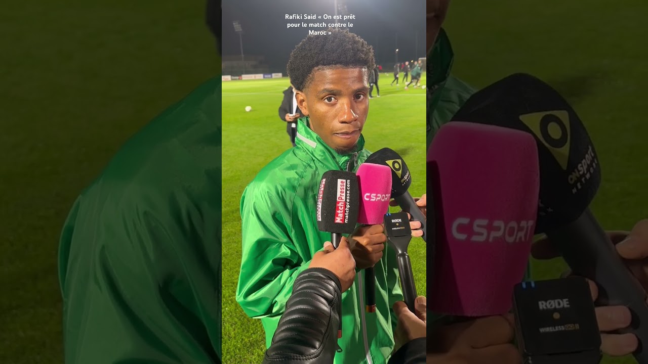 CAN 2025 Rafiki Said « On - Rafiki Said « On est prêt pour le match contre le Maroc » #Rafikisaid #comores #Maroc #can2025