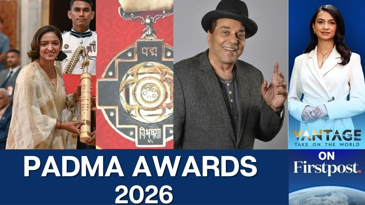 Padma Awards 2026: Harmanpreet Kaur, Dharmendra, Mammootty Honoured | Vantage on Firstpost | 4K