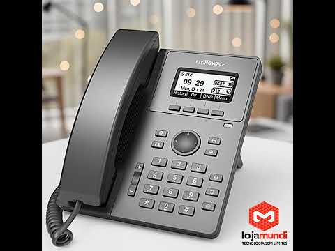 Video do produto Telefone IP FlyingVoice P10W Wi-Fi Dual Band 2 Linhas SIP