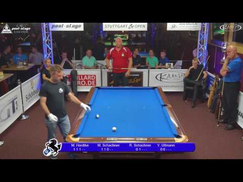 Stuttgart Open 2017, No. 19, Shootout Field G, Pool-Billard, Hardtke, Schachner, Schachner, Ullmann