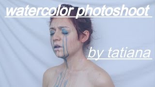 WATERCOLOR PHOTOSHOOT // salty ass redhead