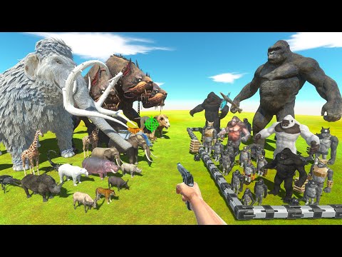FPS Avatar Rescue Mutant Primates and Fights Ice Age and Animals - Animal Revolt Battle Simulator