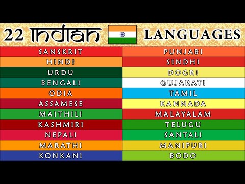 22 INDIAN LANGUAGES