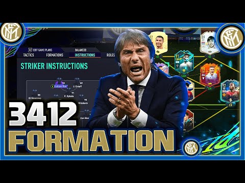 FIFA 21 *INSANE FORMATION* BEST 3412 CUSTOM TACTICS/INSTRUCTIONS! - (HOW TO PLAY LIKE INTER MILAN!)