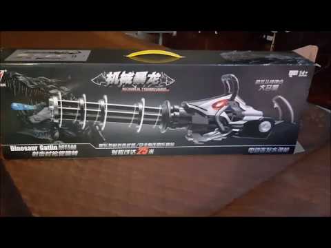 Dinosaur Gatling gel blaster fire rate demo