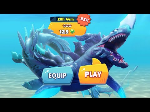 GOT NEW LUMINITE 85% OFF UNLOCKED AND GAMEPLAY - Hungry Shark Evolution