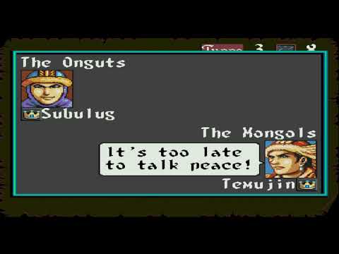 Longplay Sega Genesis Genghis Khan II - Clan of the Gray Wolf Part 4