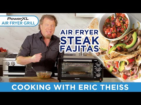 CRISPY & TENDER Air Fried Steak Fajitas with Avocado...